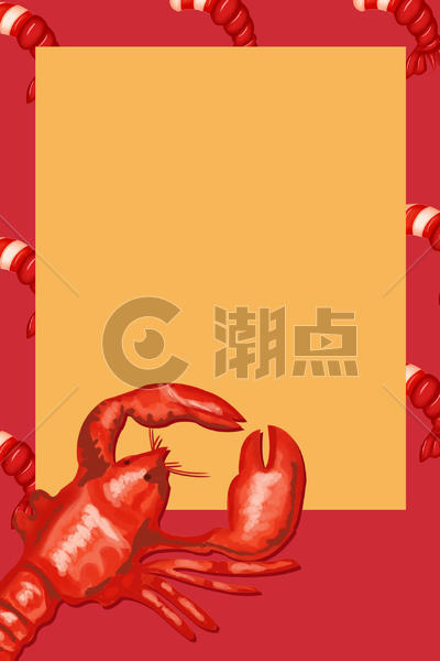 美食龙虾背景图片素材免费下载