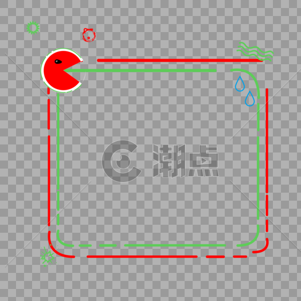 夏日西瓜边框图片素材免费下载