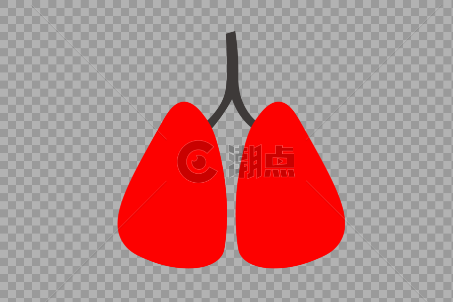 卡通肺图形图片素材免费下载