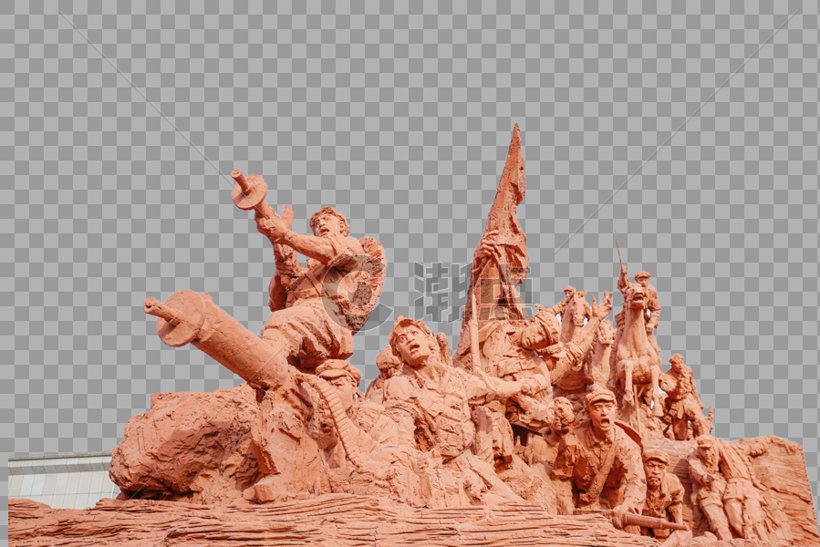 红军雕塑图片素材免费下载