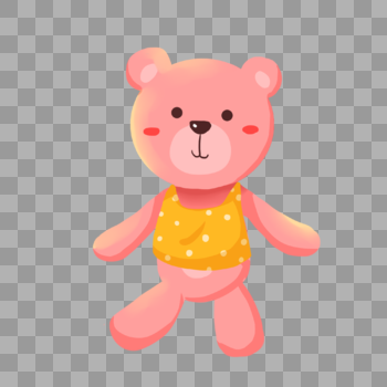 粉色玩具小熊图片素材免费下载