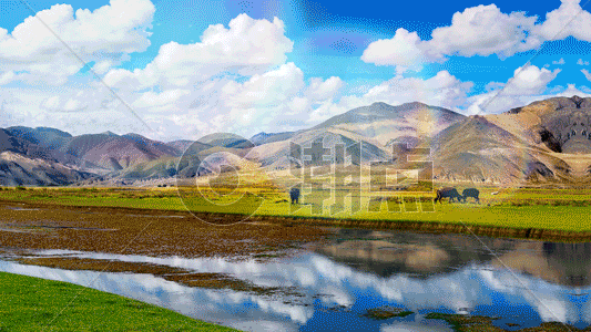 西藏风光gif图片素材免费下载