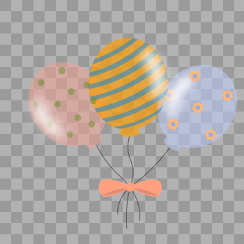 五彩缤纷的气球图片素材免费下载