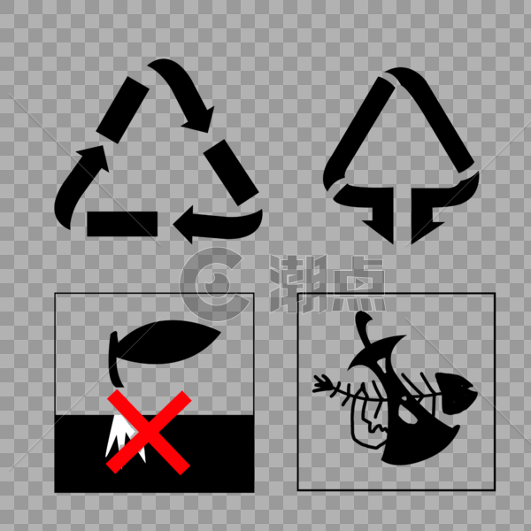 垃圾分类标志图片素材免费下载