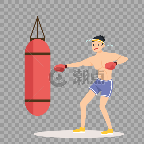 练习拳击的选手图片素材免费下载