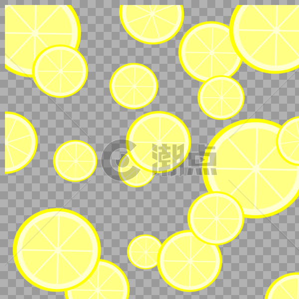柠檬印花图片素材免费下载