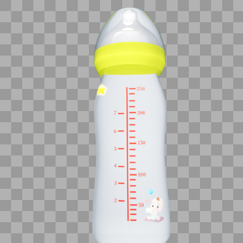 原创立体奶瓶设计图片素材免费下载