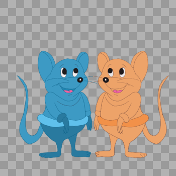两只小老鼠图片素材免费下载