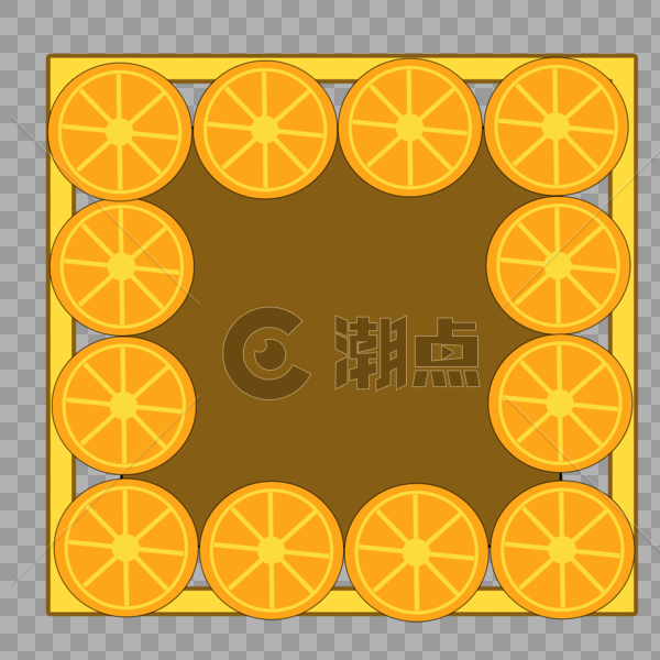 柠檬边框图片素材免费下载