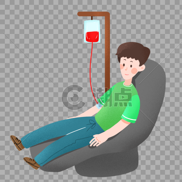 义务献血输血的男士图片素材免费下载