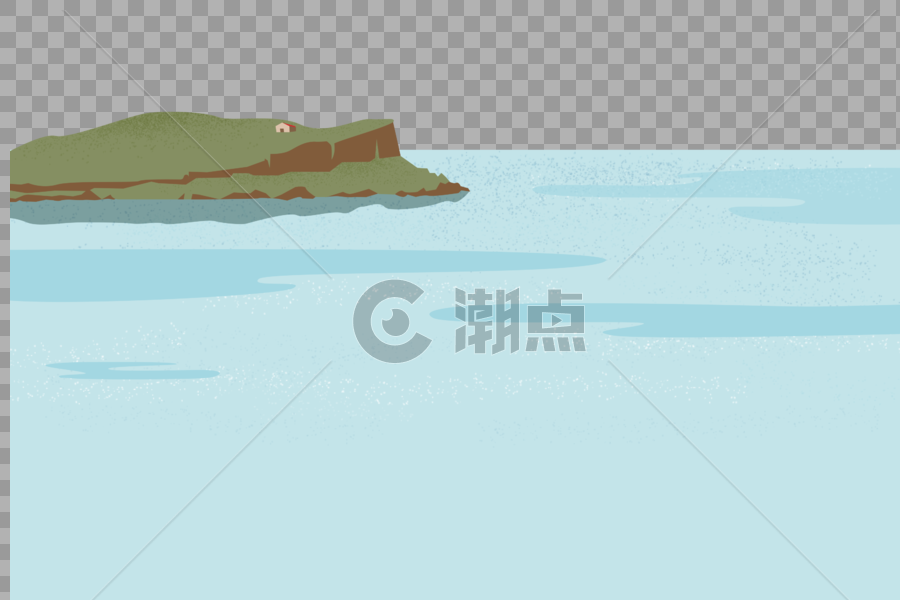 夏日海岛海边风光背景图片素材免费下载