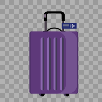 紫色旅行箱图片素材免费下载