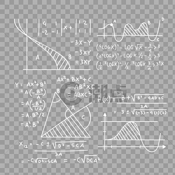 矢量数学公式设计元素2000*2000图片素材免费下载-编号499317-潮点视频