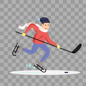 玩冰球的男生图片素材免费下载