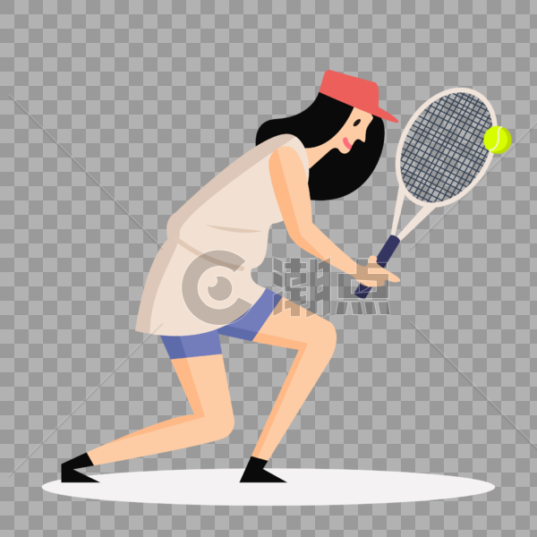 打网球的女生图片素材免费下载