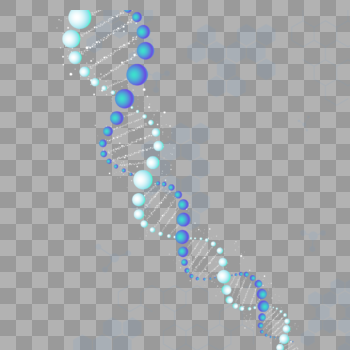 蓝色抽象DNA图片素材免费下载