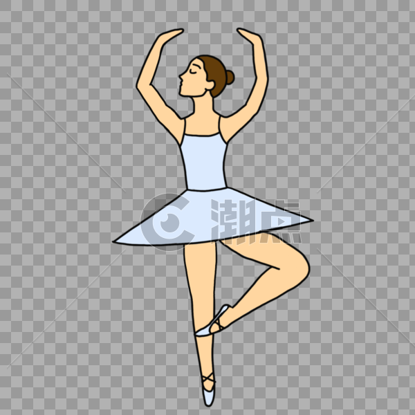 跳芭蕾舞的女孩图片素材免费下载