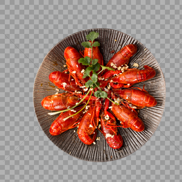 美味的蒜蓉小龙虾图片素材免费下载