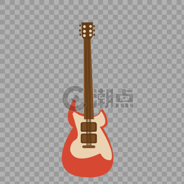 红色电吉他图片素材免费下载