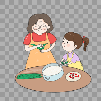学包粽子插图图片素材免费下载