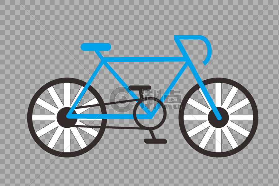 创意卡通自行车图片素材免费下载