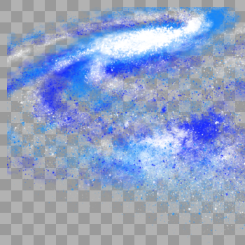 蓝色星云旋涡光效图片素材免费下载