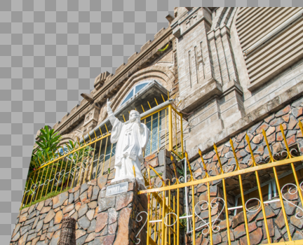 越南芽庄大教堂雕塑图片素材免费下载