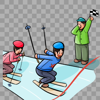 滑雪比赛图片素材免费下载
