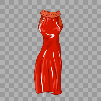 红色长裙图片素材免费下载