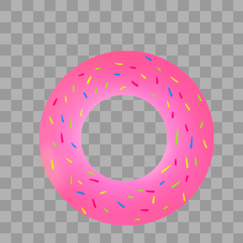 甜甜圈游泳圈图片素材免费下载