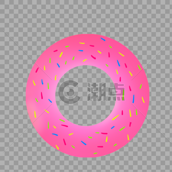 甜甜圈游泳圈图片素材免费下载