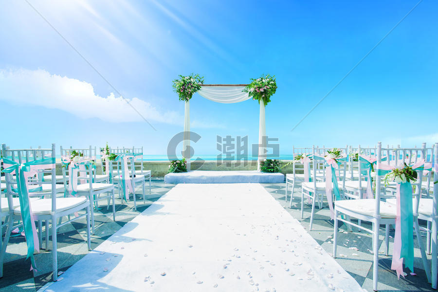 婚礼海边场景图片素材免费下载