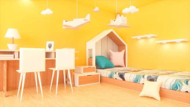 儿童房创意空间图片素材免费下载