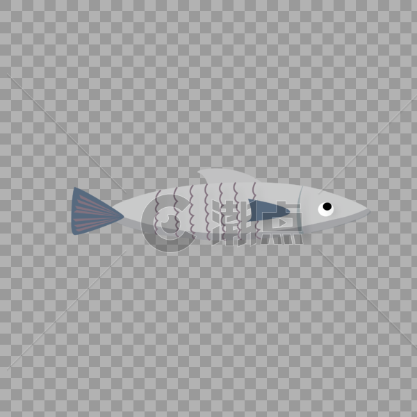 AI矢量图可爱卡通鱼类元素海洋元素小鱼图片素材免费下载