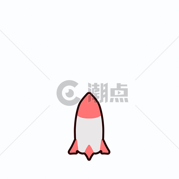 发射的火箭卡通动态图图片素材免费下载