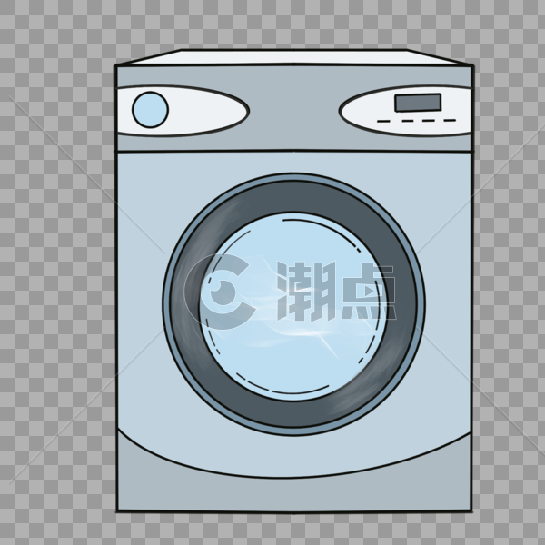 手绘洗衣机图片素材免费下载