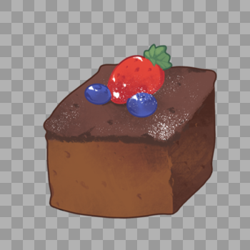 松软草莓巧克力蛋糕图片素材免费下载