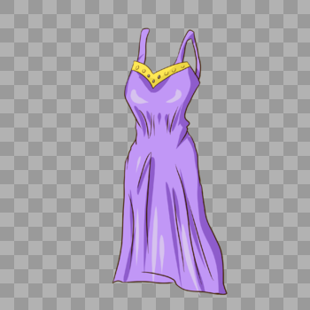 紫色连衣裙图片素材免费下载