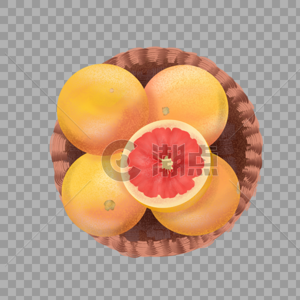 甜美营养水果竹筐红橙图片素材免费下载