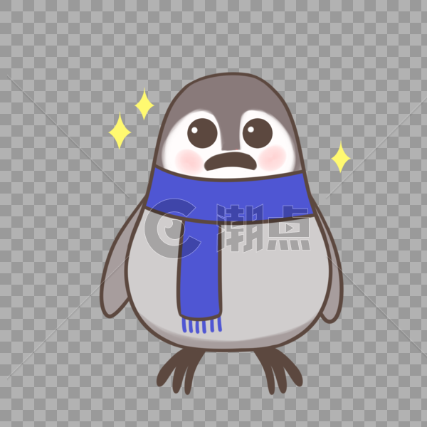 围围巾企鹅图片素材免费下载