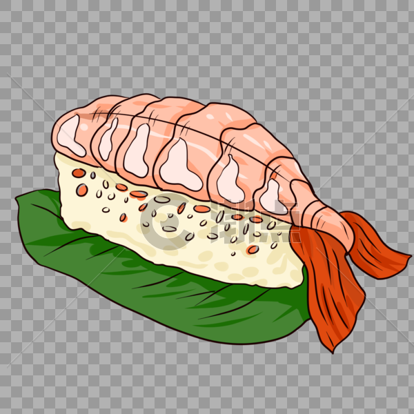 甜虾寿司图片素材免费下载