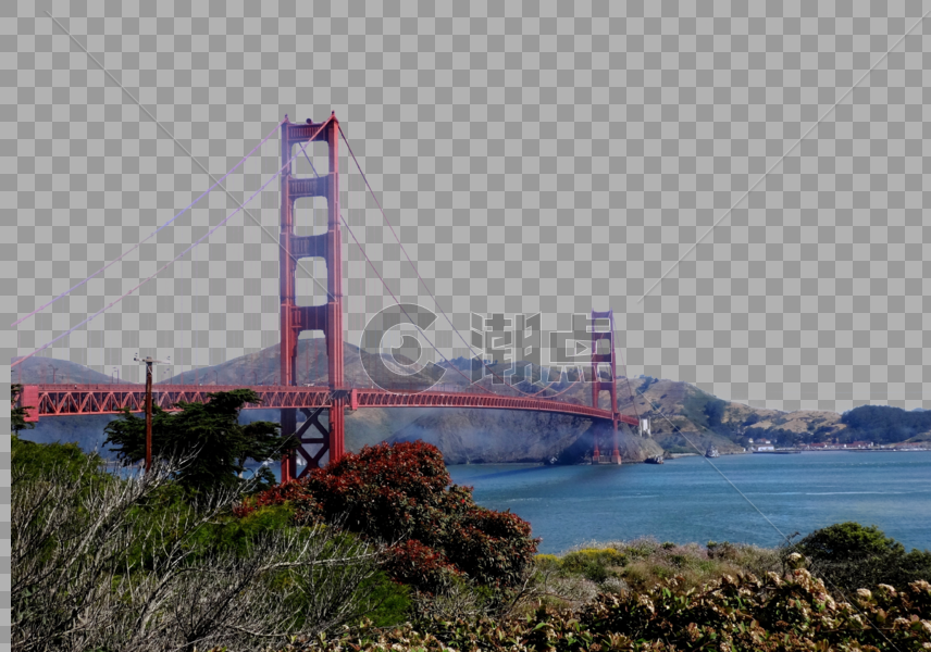 美国西部行旧金山金门大桥图片素材免费下载