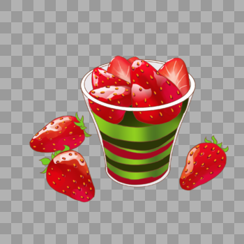草莓抹茶图片素材免费下载