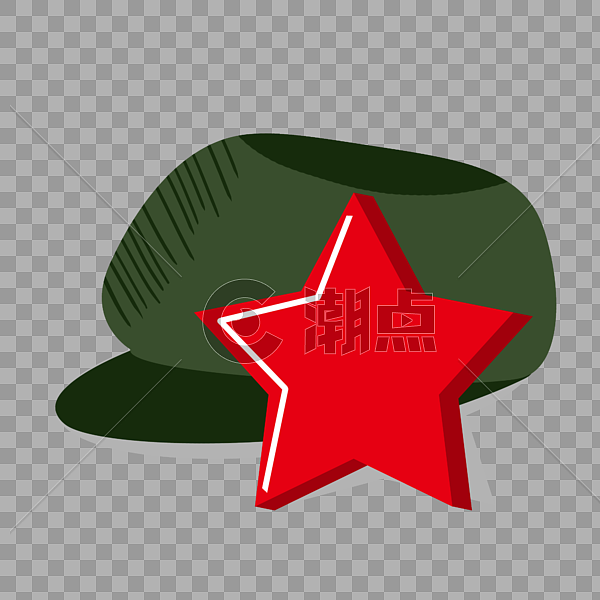 党建的红星帽子图片素材免费下载
