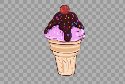 双拼巧克力冰淇淋图片素材免费下载