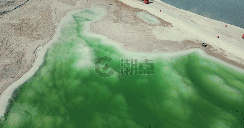 航拍翡翠湖 GIF图片素材免费下载