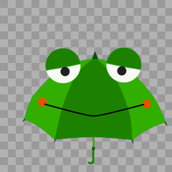 青蛙雨伞图片素材免费下载