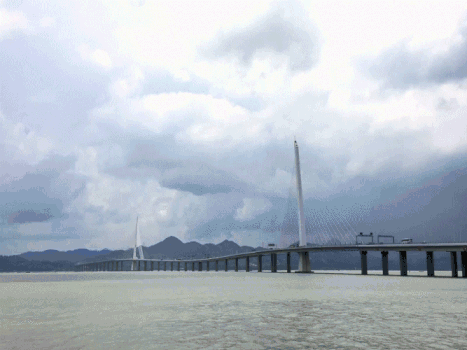 深圳湾大桥延时GIF图片素材免费下载