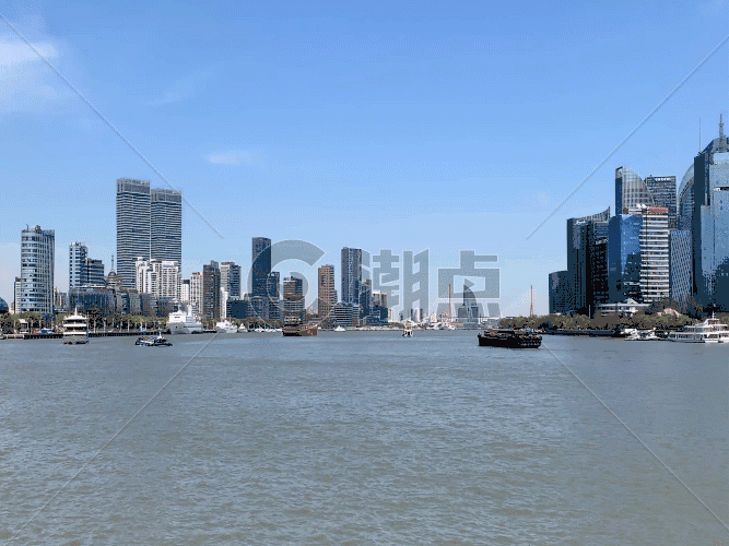 上海外滩风光GIF图片素材免费下载