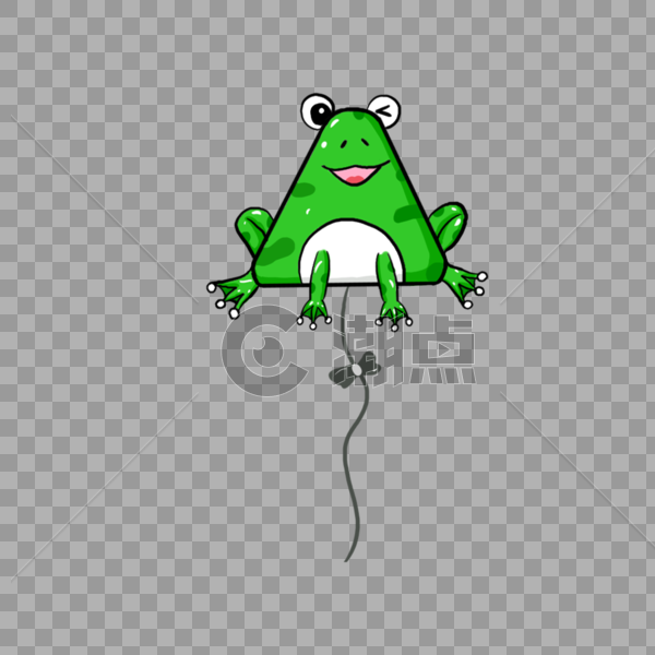 小青蛙气球图片素材免费下载